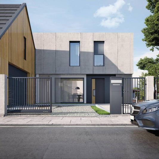 Transparante Spijlen Schuifpoort - AW 10.71