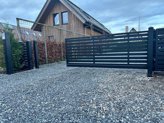 Horizontale Lamellen Schuifpoort - AW 10.104