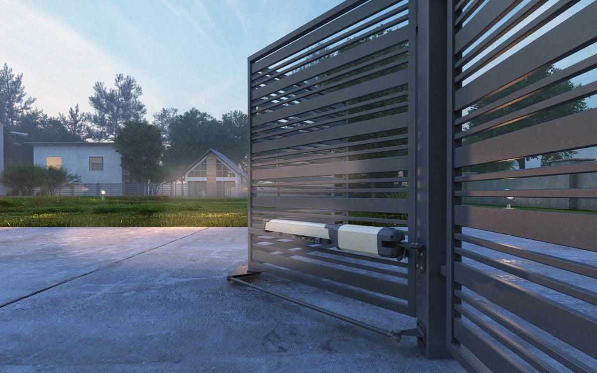 poortmotor op een vouwpoort 